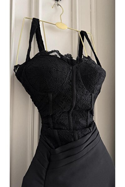 MY.SIZE Evening dress in Barbie fabric with lace trim