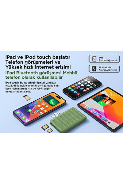 ATLT ATLANTİS İKOS K7 2 SİM KART DESTEKLİ 4G ADAPTÖR KAPANAN CİHAZLAR İOS İPHONE ÇAĞRI/SMS/WİFİ/HOTSPOT/SES KAYIT