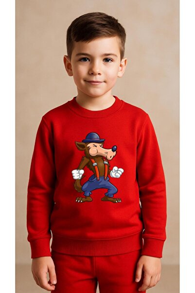 playwear Set pentru copii Hanorac cu imprimeu FOX pentru fete și băieți, cu g...