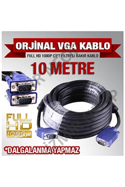 NcpLine 10 Meters Vga Vga Male to Male 15 Pin Cable Quality A++ 10m