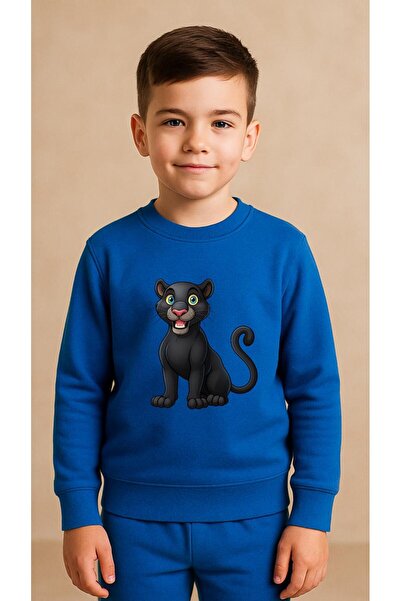 playwear Παιδικό Φούτερ Σετ Ρούχων ΜΑΥΡΟ ΤΣΙΤΑ Με Στάμπα για Κορίτσια και Αγό...