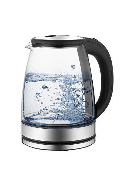 Crown Crw-7204 1500W 1.8 Liter Glass Tank Water Heater Kitchen Kettle