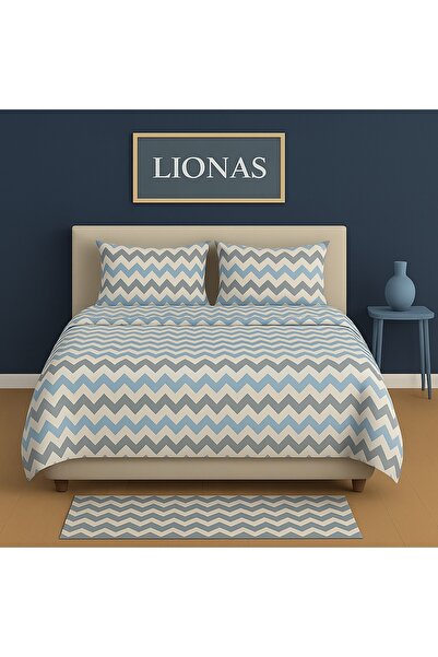 StellaFlavo Двойно спално бельо с мотиви + 2 калъфки за възглавници с калъфи