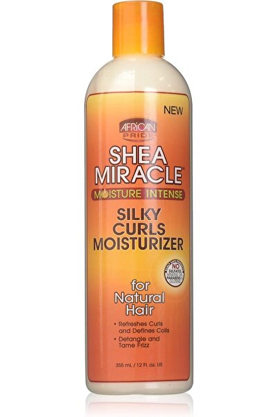 african pride مرطب شيا ميراكل لتجعيدات الشعر الحريرية 12 أونصة (354 مل)