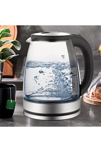 Crown Crw-7204 1500W 1.8 Liter Glass Tank Water Heater Kitchen Kettle