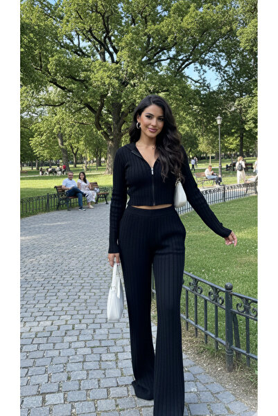 Aldem Store بغطاء رأس طقم قماش غاجاري مزود بسحاب