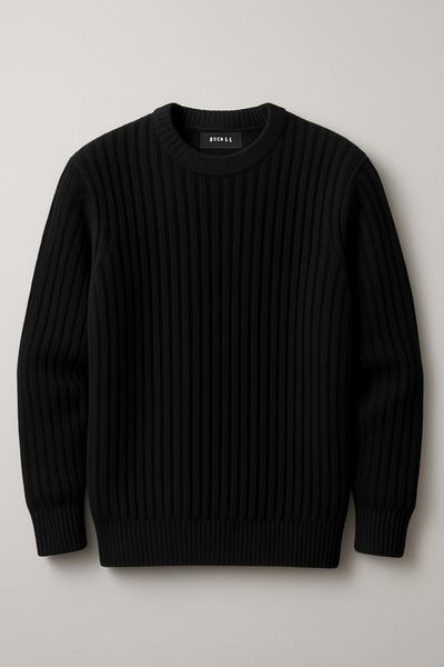 pepule Winter Knitted Crew Neck Sweater Knitwear