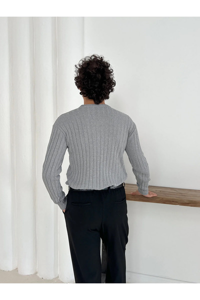 pepule Winter Knitted Crew Neck Sweater Knitwear