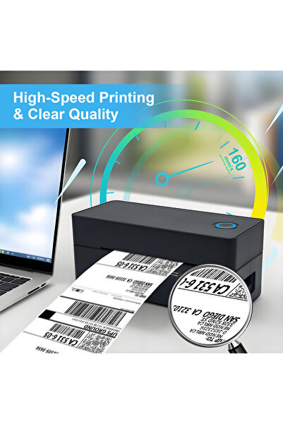 Vivante Portable Mini 4x6 Thermal Label Printer (110 mm Roll) - Bluetooth