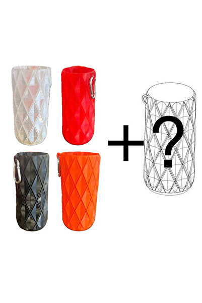 Mottopi 4+1 Elmas Desen Bira Kılıf Sürpriz Renk Hediye 500 Şişe Kutu Soğuk Tutan