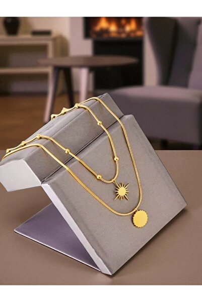 NEW STYLE A luxurious and elegant women's necklace measuring 40 + 6 cm, comes in a suitable gift box.
