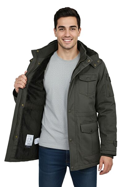 DYNAMO Men's Sports Canvas Hooded Parka M2665 Bgl-St04959