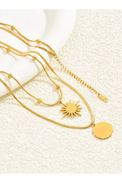 NEW STYLE A luxurious and elegant women's necklace measuring 40 + 6 cm, comes in a suitable gift box.