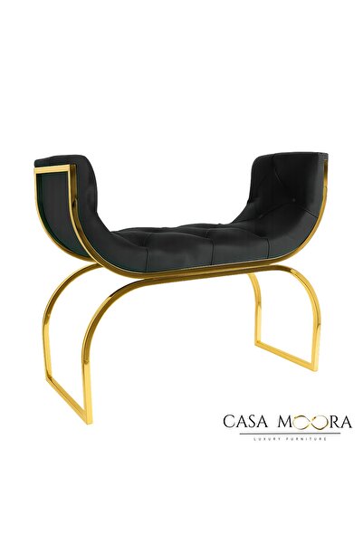 Moora Bench – bedroom/hall – gold/black