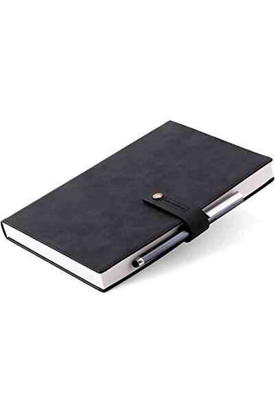 Arabest Leather Journal A5 Hardcover Notebook with Pen compartment