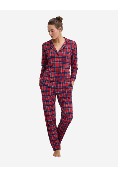 GOLDENBAY Pyjama Lupine Schlafanzug, Pyjama Set , Nachtwäsche