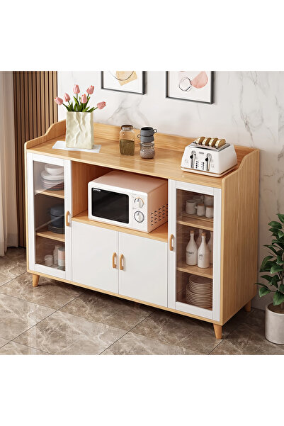 sharpdo Large Capacity Kitchen Cabinet, Independent Multi-Functional Sideboar...