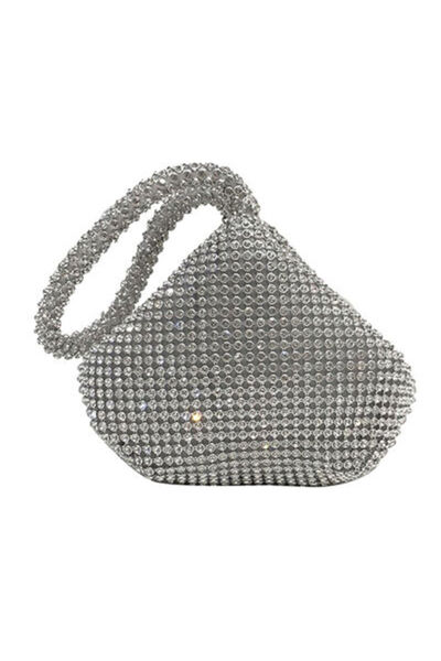 Arabest Women's Evening Bag Sparkly Rhinestone Purse Triangle Designer Chain Clutch Purse Bag