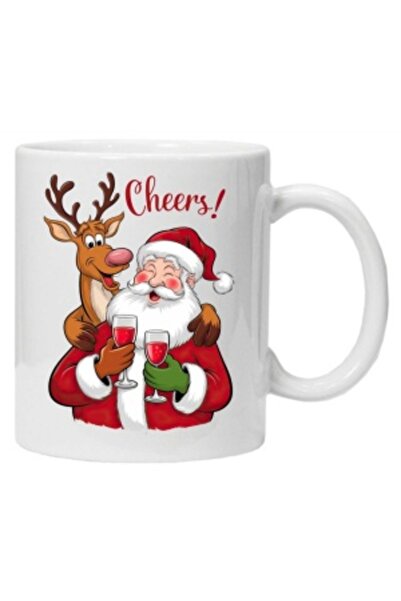 CRD PRINT Personalized mug with "Funny Santa" print, model 9,