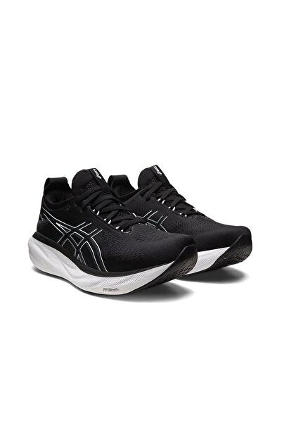 Asics Tiger Men and Women Gel-Nimbus 25 Outdoor Running Sneakers Black/White