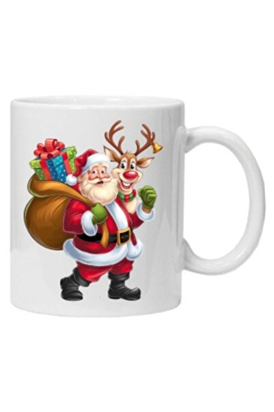 CRD PRINT Personalized mug with 'Funny Santa' print, model 14,