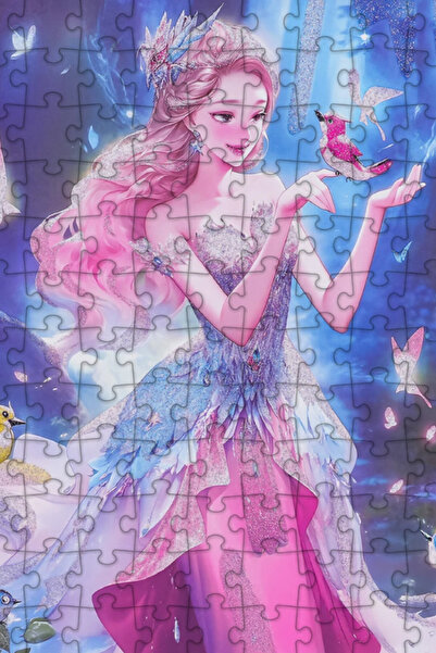 DAT Glitter Princess 100-Piece Jigsaw Puzzle for Kids – Magical Princess Puzzle Toy for Girls, Ages 3+