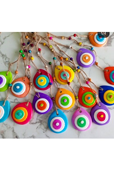 miniyumy Dekoratif Nazar Boncuğu 5'li karışık renkli