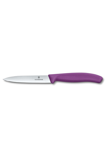 Victorinox Sharp Tip Knife with Straight Blade 6.7705.C1, Blade 10 cm, Purple