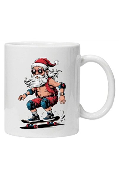 CRD PRINT Personalized mug with 'FUNNY SANTA' print, model 6,