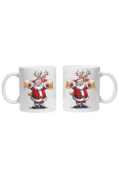 CRD PRINT Personalized mug with 'Funny Santa' print, model 4 -