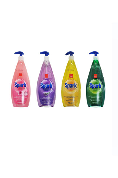 Sano Spark Detergent vase cu balsam cu pompita Migdale, 700 ml x 4buc