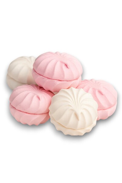 UkrainaSHOP Fluffy Marshmallow White-Pink 1 Kg