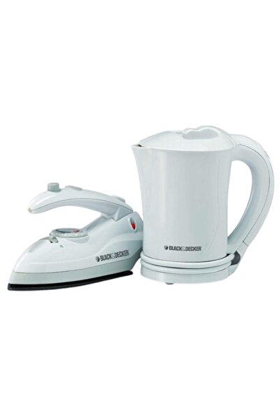 Black and Decker Black & Decker Travel Kit - Electric Kettle + Travel Iron (TR200JA + TR200TI), TK200-B5