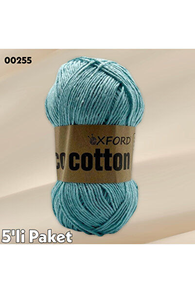Oxford İplik 5'li Paket Eco Cotton - 100 gram 200 metre %100 Rejenere Pamuk Ö...