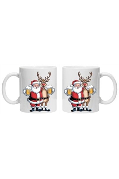 CRD PRINT Personalized mug with 'Funny Santa Claus' print, model 3,