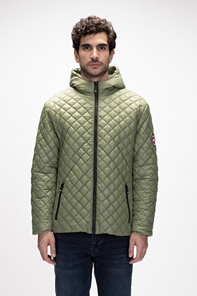 Bad Bear Shang Pale Green Puffer Hooded Men's Coat