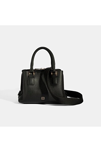 Desa Women's Black Shoulder Strap Handbag