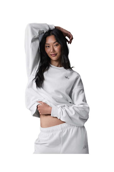 Alo casual loose sweatshirt white