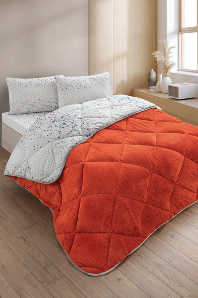 Formeya Evoria King Size Luxury Wellsoft Quilt Double-Sided - Quilt Set with 2 Pillowcases 215X235 cm