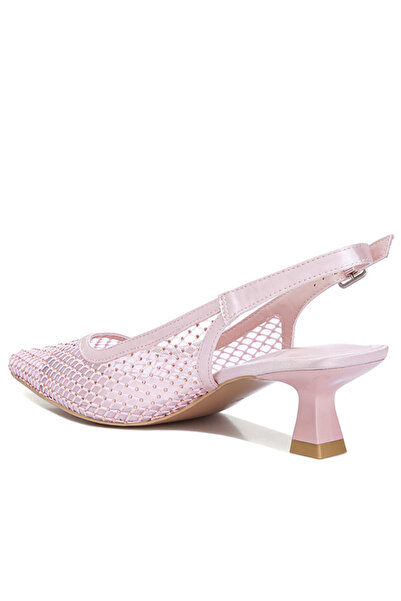 london Rag Women Rhinestone Embellished Slingback Mules in Pink