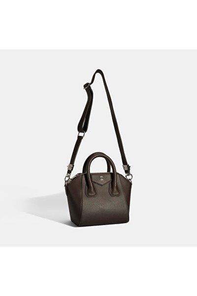 Desa Women's Dark Brown Shoulder Strap Mini Handbag