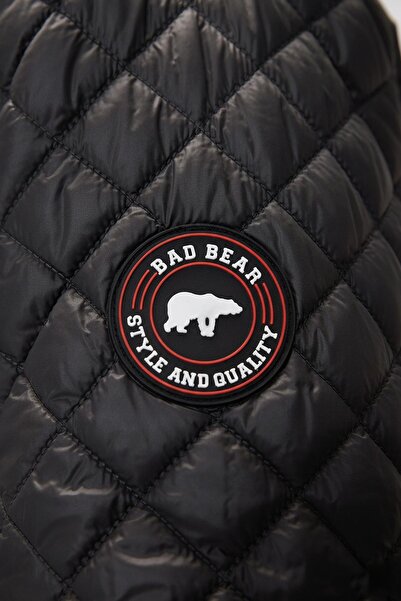 Bad Bear Shang Black Puffer Hooded Men's Coat