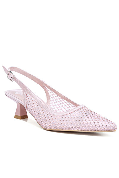 london Rag Women Rhinestone Embellished Slingback Mules in Pink