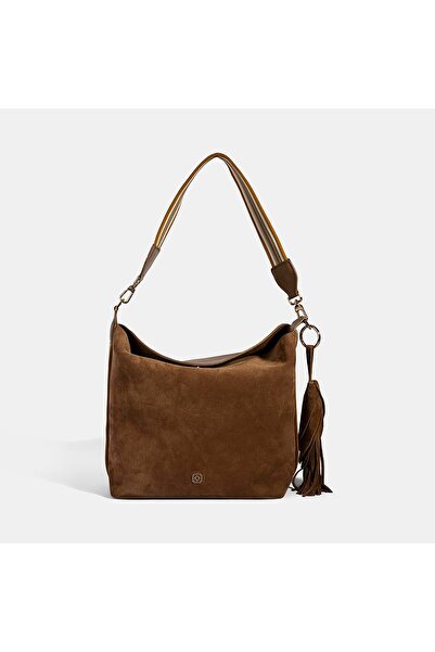 Desa Women's Mink Tassel Accessory Shoulder Bag