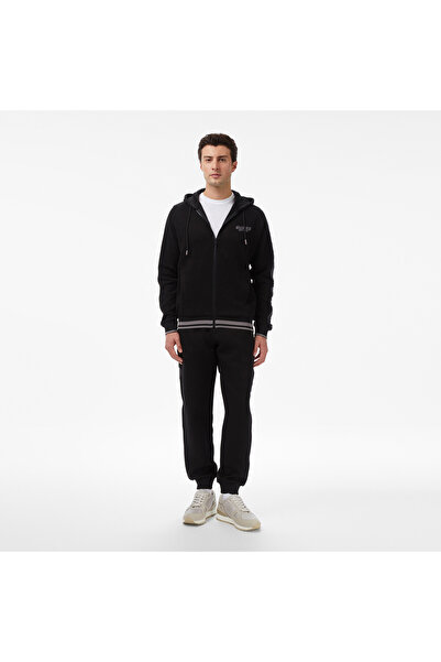 Guess Finlo Regular Fit Erkek Siyah Eşofman Altı