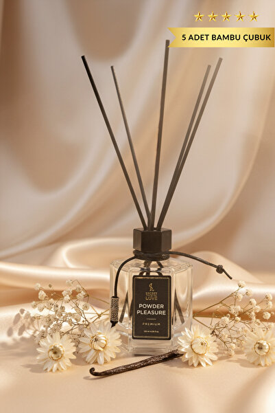 SECRET OF LOVE Powder Pleasure Premium Çubuklu Oda Kokusu 120 ml – Uzun Kalıc...
