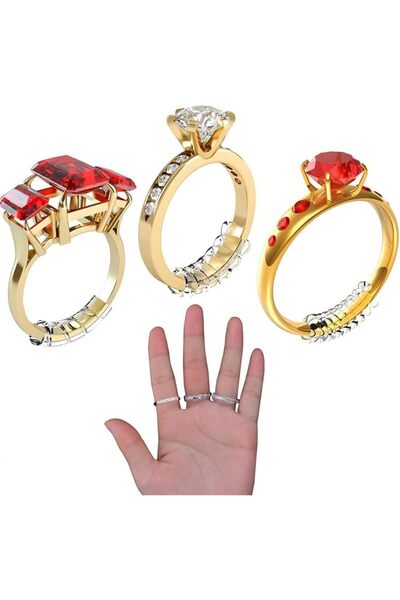 erorex Azonee Ring Size Adjuster for Loose Rings Invisible Transparent Silicone Ring Guard Clip Jewelry...