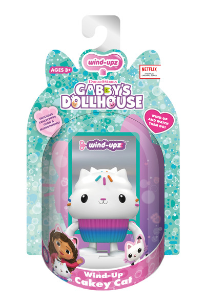 Wind Upz قطة كيكي مع الدف