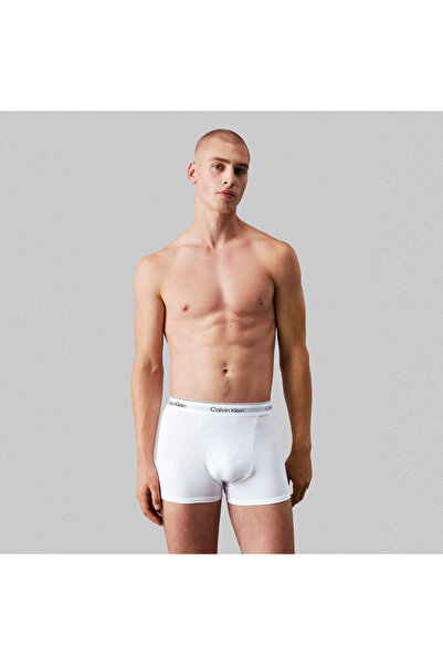 Calvin Klein Relaxed Trunk 3'lü Erkek Beyaz Boxer