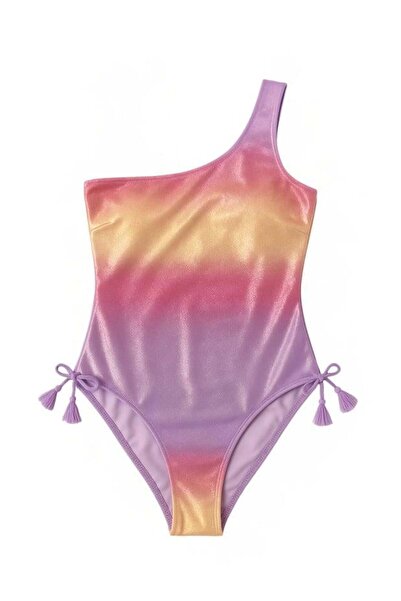 BONY SOCKS Women's Unicorn One Shoulder Swimsuit Multicolor